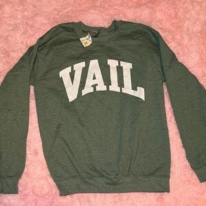 Cozy Green Vail Crewneck Sweater